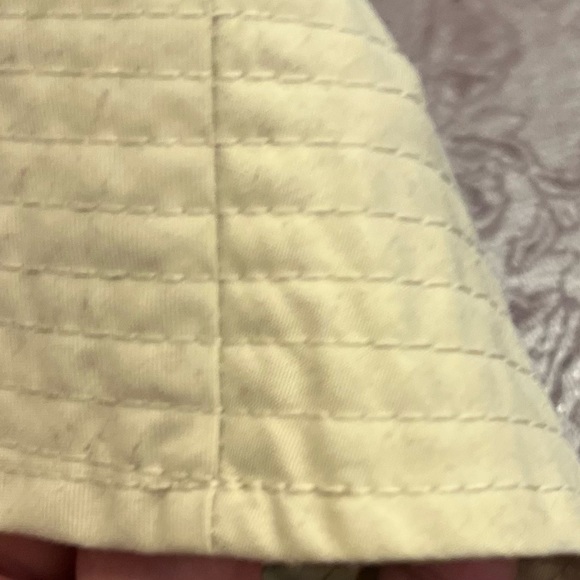 LANDS' END Hat Sun Hat Khaki Nylon Bucket Hat Sz S/M Cream - Picture 3 of 9